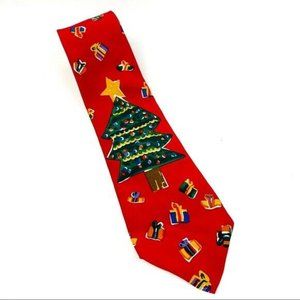 VTG  Save the Children 100% Silk Necktie Christmas